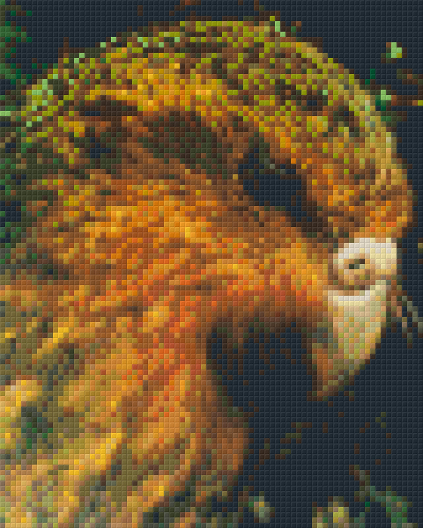 Kakapo Four [4] Baseplate PixelHobby Mini-mosaic Art Kit image 0